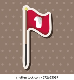 golf equipment theme elements