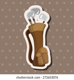 golf equipment theme elements