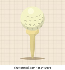 golf equipment theme elements