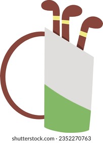 Golf equipment is a vector. Can be used for decoration. Can be used commercially.