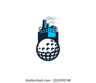 Golf Factory Icon Logo Design Element
