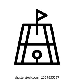 Golf Field Icon Vector Symbol Design Illustration