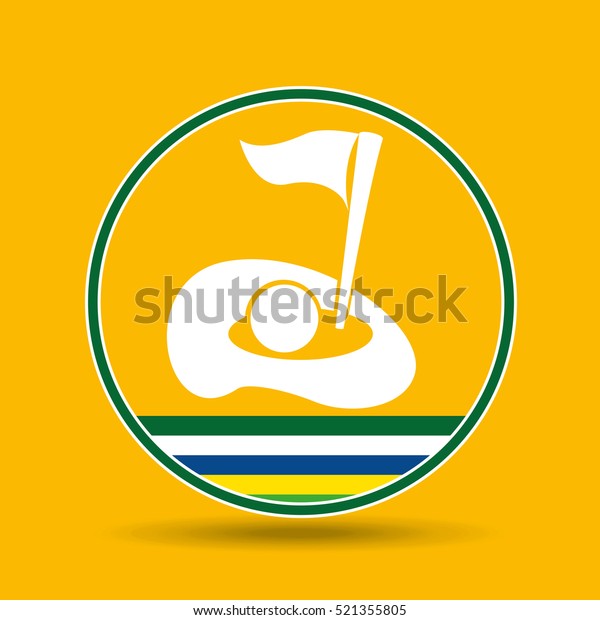golf\
field sport badge icon vector illustration eps\
10