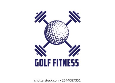 Golf Fitness Sports Badge Logo Vector Illustration - Sports logo.