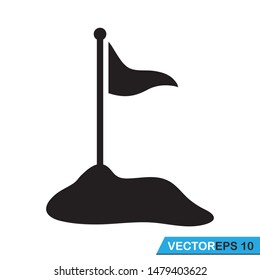 golf flag icon vector design illustration