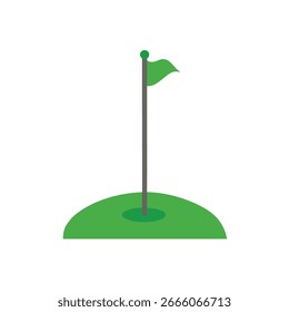 Vektorgrafik mit dem Symbol "Golf-Flagge"
