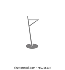Golf flag icon. Web element. Premium quality graphic design. Signs symbols collection, simple icon for websites, web design, mobile app, info graphics on white background