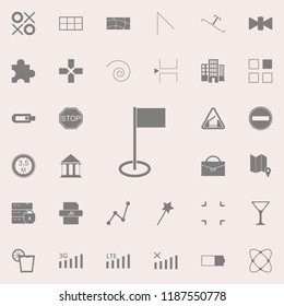Golf flag  icon. web icons universal set for web and mobile