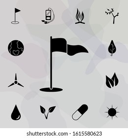Golf flag icon. Web icons universal set for web and mobile
