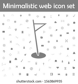 Golf flag icon. Web, minimalistic icons universal set for web and mobile