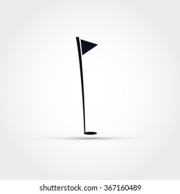 Golf Flag Illustration