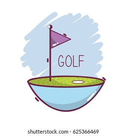 golf flag play game field