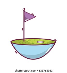 golf flag play game field