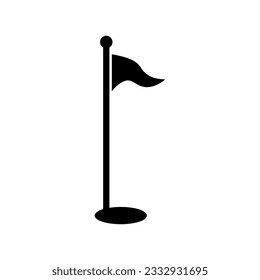 Golf flag simple icon illustration on white background..eps