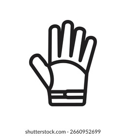 Golf Flag Vector outline icon. Eps 10 file