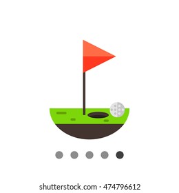 Golf flat icon