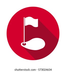 Golf flat icon.