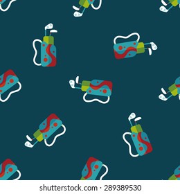 golf flat icon,eps10 seamless pattern background