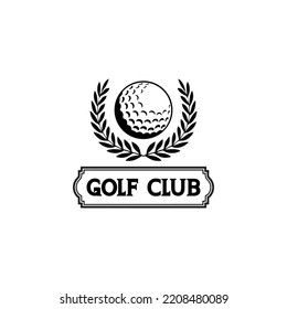 golf flat logo best vector simple and elegant design