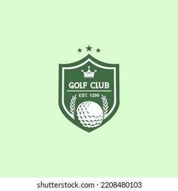 golf flat logo best vector simple and elegant design