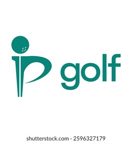 golf flat minimalist logo design