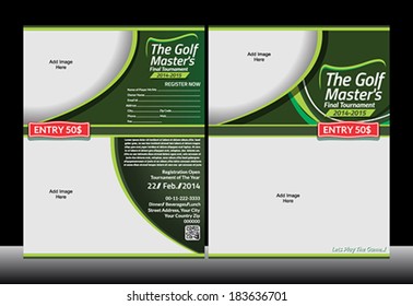 Golf Flyer Template vector illustration