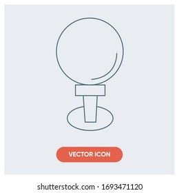 icono del vector de bola de golf