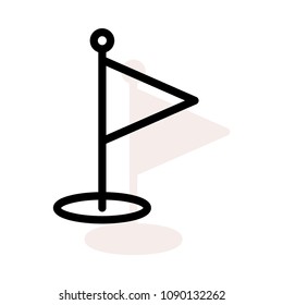 golf game flag 