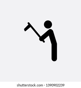 golf game icon sign signifier vector