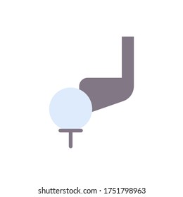 Golf, game icon. Simple color vector elements of free time icons for ui and ux, website or mobile application