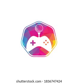Golf game logo design template. Golf Game Icon Logo Design Element