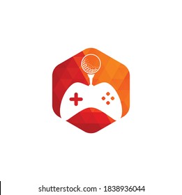 Golf game logo design template. Golf Game Icon Logo Design Element