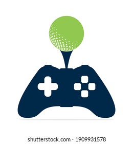 Golf game logo design template. Golf Game Icon Logo Design Element.