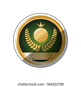Golf game sport icon vector illustration graphic design