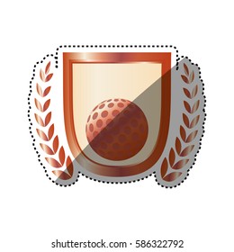 Golf game sport icon vector illustration graphic design