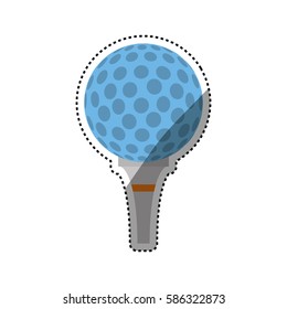 Golf game sport icon vector illustration graphic design