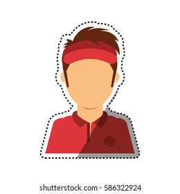 Golf game sport icon vector illustration graphic design