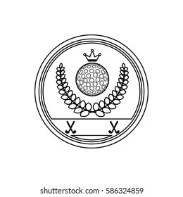 Golf game sport icon vector illustration graphic design