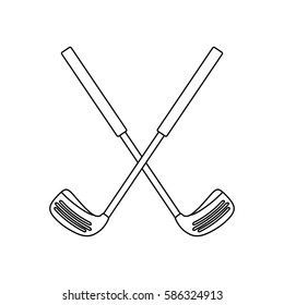 Golf game sport icon vector illustration graphic design