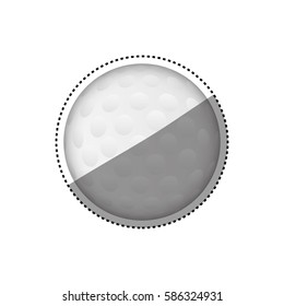 Golf game sport icon vector illustration graphic design