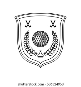Golf game sport icon vector illustration graphic design