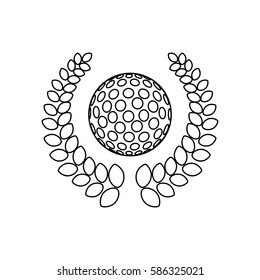 Golf game sport icon vector illustration graphic design