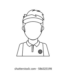 Golf game sport icon vector illustration graphic design