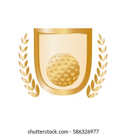 Golf game sport icon vector illustration graphic design