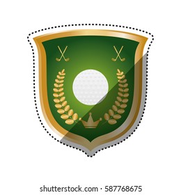 Golf game sport icon vector illustration graphic design