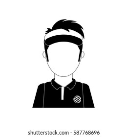 Golf game sport icon vector illustration graphic design