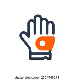 Golf Glove Vector Icon Illustration