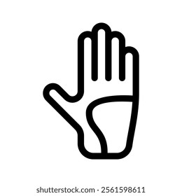 Golf Gloves Icon Vector Symbol Design Illustration