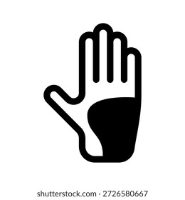 Ilustración de diseño de símbolo de Vector de icono de guantes de golf