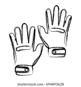 golf gloves isolated icon